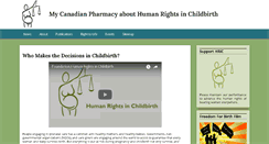 Desktop Screenshot of humanrightsinchildbirth.com