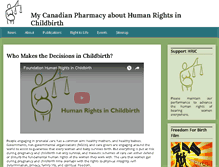 Tablet Screenshot of humanrightsinchildbirth.com